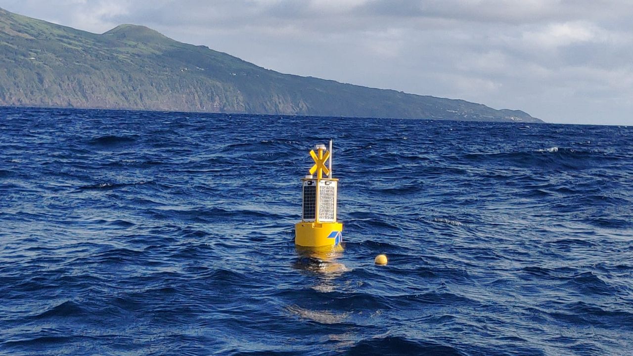 Hydrophone used to understand Whaes behaviour, in the sea off the Azores